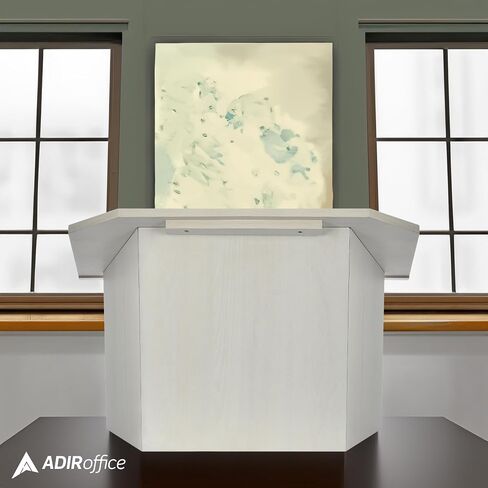 Adir Foldable Tabletop Podium - Wooden Portable Presentation Podium, Pulpit, Lectern Book Stand for Reading in Churches, Restaurants, and Classrooms (Mahogany) in Kuwait
