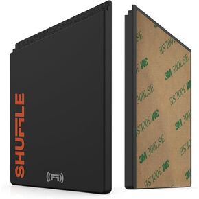 Shuffle Wallet - Silicone Pouch with NFC Function, Digital Business Card Chip, Holds 2 Cards, Perfect for Key Cards, Subway Passes, Gym and Hotel Cards (Orange)