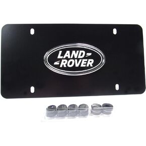 Genuine Land Rover License Plate - Matte Black Finish