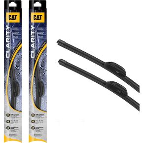 CAT Clarity Wiper Blades (2-Pack), Premium Performance Direct OEM Replacement, Universal Fit Front Windshield Wiper Blades, Durable Streak-Free Spotless Silent Easy Installation - 28" + 28"