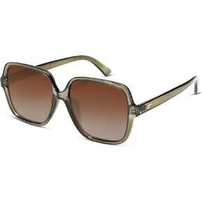 VANLINKER Trendy Oversized Square Polarized Sunglasses for Women Men Big Large 70s Shades Lentes De Sol Para Mujer VL9765