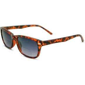 Seymore Retro Bifocal Sunglasses - Full-Rimmed, Rectangle Frame Cheater Glasses - Non-Polarized Aspheric Lens