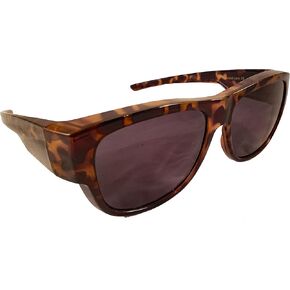 Fit Over Sunglasses in Tortoise Colors - Wear Over Prescription Glasses - Polarized