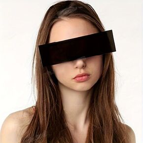 Sunglasses for Parties and Cosplay, One-Piece Unisex Design, Fun Accessory, Black