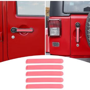 for Jeep JK Tailgate Door Handle Insert Trim Cover for Jeep Wrangler JK JKU 2007-2017 4DR Chrome Exterior Accessories 5pcs