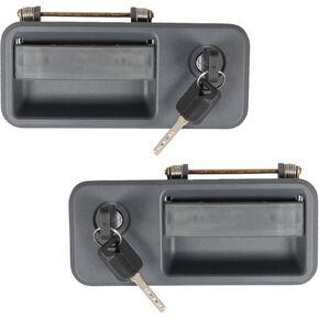 labwork 2 PCS Left and Right Front Outside Door Handle Set Replacement for Volvo VNL Truck 2004-2018 with 2 Keys RH- 20398467 LH- 20398466