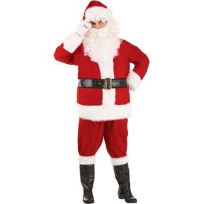 Adult Holiday Santa Claus Costume Classic Santa Claus Outfit