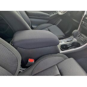 أغطية وحدة التحكم التلقائية - تناسب Subaru Ascent 2018-2024 غطاء مسند ذراع وحدة التحكم المركزية قماش النيوبرين المقاوم للماء - أسود