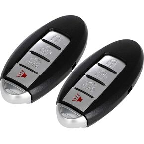cciyu 2 X Flip Key Fob Uncut Blade (Shell case only) Replacement for Nissan Altima Maxima Murano for Infiniti FX35 FX37 FX50 G25 G35 G37 Q40 Q60 QX70 4 Buttons with FCC: KR55WK48903 KR55WK49622