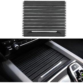 Front Console Cup Holder Roller Blind Cover 2014-2019 for BMW F15 F16 F85 F86 X5M X6M xDrive28i,xDrive30d,xDrive35i,xDrive50i,M,X6,X5 Replacement # 51169251973 (Black) (F15/F16, Black)