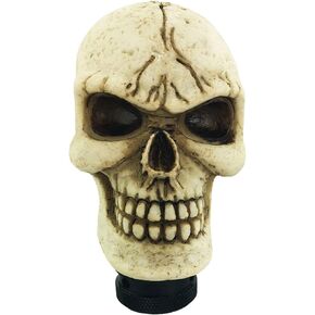 Abfer Gear Shift Knob Skull Shifting Car Handle Shifter Stick Knobs Fit Manual Automatic Transmission Cars, Gold