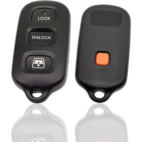 Key Fob Keyless Entry Remote Shell Case & Pad, Car Key Accessories Only Shell Case & Pad Compatible with Toyota 1999-2009 4runner / 2001-2008 Sequoia