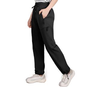 Women's Hiking Cargo Pants Quick Dry Lightweight Joggers with Multiple Zipper Pockets Adjustable Cuffs for Travel