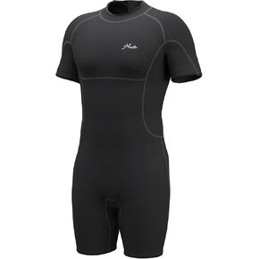 Hevto Shorty Wetsuit for Men 2mm Neoprene Short Sleeve Wet Suit for Surfing Diving Swimming Snorkeling SUP Water Sports in Kuwait