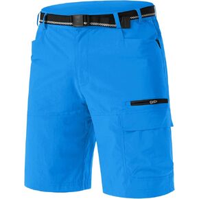 TACVASEN Men's Summer Outdoor Shorts Quick Dry Cargo Casual Work Hiking Shorts (NO Belt)