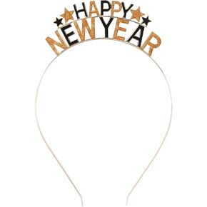 Happy New Year Headband for Women Adults New Years Headband 2025 New Year’s Eve Hat Star Head Bands Happy New Years Decorations Party Supplies Holiday Gifts