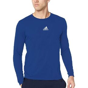 adidas Men's Amplifier Long Sleeve T-Shirt, Collegiate Royal/White