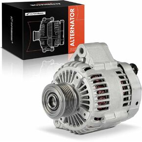 A-Premium Alternator Compatible with Jaguar X-Type XType 2002-2008, 2.5L 3.0L, 12V 100A 6-Groove Clutch Pulley Clockwise, Replace# 1X4310300CB, 1X43CB