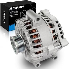 Upgraded Performance for:-Mustang Alternator 4.0 L for:-Ford for:-Mustang 4.0L V6 2005 2006 2007 2008, 12V 135Amp 6 Grooves CW, OE#4R3T10300AA 2-08437 40014106 6R3Z-10V346-AARM