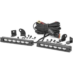 Rough Country 6" Black Series Slimline CREE LED Light Bars | Pair - 70406ABL