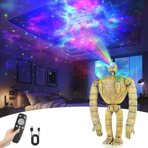 Galaxy Projector, Star Projector for Bedroom, Sky City Guard Projector with Timer and Remote, Night Light Projector for Kids Adults Gaming Room, Home Theater, Ceiling, Room Decor, Gifts