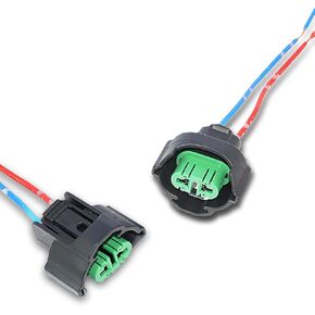 2 PCS H11/H8/881 Car Fog Light Socket, Waterproof High Temperature Resistant Light Bulb Socket Female Seat Wiring Harness Adapter, Connection Accessories, for Most Cars (Multicolored)