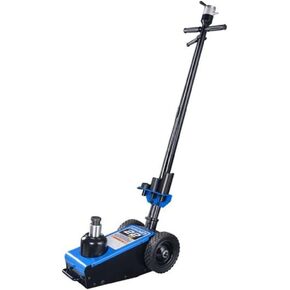 K Tool International 63198 50 Ton Automotive Air Truck Jack for Garages, Repair Shops, and DIY, 100,000 lbs. Capacity, Hydraulic Lift Range 11.4"- 21.25, Heavy Duty Steel, Built-in Bypass Valve, Blue