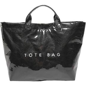 Tote Bag for Women Women's Letters Print Tote Bag Clear PVC Tote Bag Large Hobos Handbag Fashion