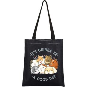 CMNIM Guinea Pig Lover Gifts Guinea Pig Tote Bag It's Guinea Be a Good Day Guinea Pig Lover Accessories for Cavy Mom Gift