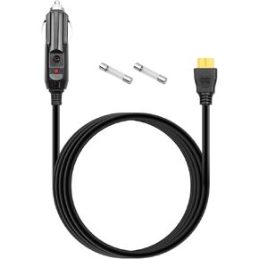 Car Charger Cable 12V/24V Fit for Ecoflow Delta/River Series Bluetti EB55 Anker 757/767 XT60 Connector Portable Power Station DC Adapter, 6.6Ft 14AWG