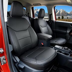 Mabett Seat Covers for Ford Maverick 5-Seat, Interior Protectors fit Maverick Accessories 2022 2023 2024 2025, Full Protection, Pu Leather (Black)