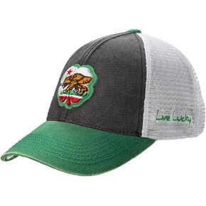 Black Clover California Two Tone Vintage Hat Black/White/Kelly One Size