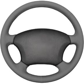 MEWANT Steering Wheel Cover for Tacoma Tundra 4Runner Sienna Highlander Sequoia Land Cruiser Prado 120 Land Cruiser Hilux LS400 GX GX470 Hand-Stitched