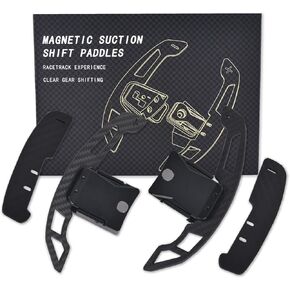 Magnetic Steering Wheel Paddle Shifter extensions for Ford Mustang 2015-2022 Carbon Fiber Paddle Extension Interior Decoration Accessories.