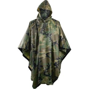 Helikon Waterproof Poncho Ripstop Woodland