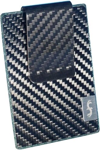 Common Fibers FIT - Real Carbon Fiber Slim Card Sleeve and Money Clip Womens and Mens Wallet in Saudi Arabia