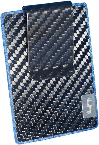 Common Fibers FIT - Real Carbon Fiber Slim Card Sleeve and Money Clip Womens and Mens Wallet in Saudi Arabia