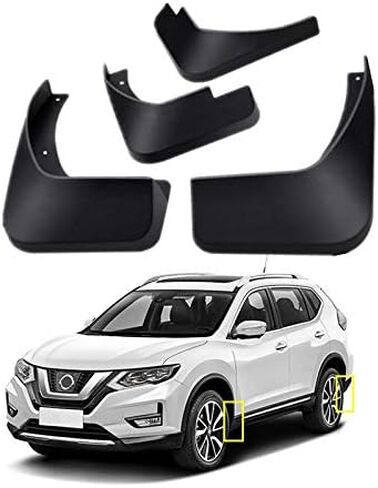 مجموعة اللوحات الطينية لنيسان روج 2014-2020 واقي الطين الأمامي والخلفي 4 قطع in Kuwait