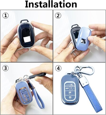 Key Fob Cover Case Compatible with 2022 2023 Honda Civic Accord CR-V HR-V Pilot Accessories,Cute Key Shells in Kuwait