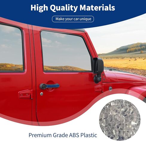 for Jeep JK Tailgate Door Handle Insert Trim Cover for Jeep Wrangler JK JKU 2007-2017 4DR Chrome Exterior Accessories 5pcs in Kuwait