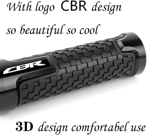 7/8" 22mm Motorcycle Non Slip Rubber Handlebar Grips for CBR60F CBR125R 150R 250R CBR400 NC23 NC29 CBR600 F2 F3 F4 F4i CBR600RR 900RR 1000RR in Kuwait