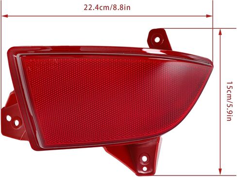 Bumper Tail Light Rear Reflector Assembly Replacement for Honda Pilot 2019-2022 Driver Side 33555-TG7-A01 HO1184122 in Saudi Arabia