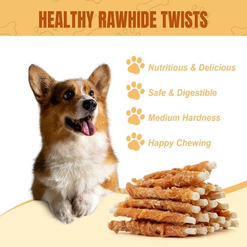 Amzey Chicken Jerky for Dogs, Natural Dog Treats, 4 Resealable Bags, Made with 100% Real Chicken Breast, Healthy Dog Chew Treats, High Protein Dog Snacks, Easily Digestible, Total 24 OZ in Saudi Arabia