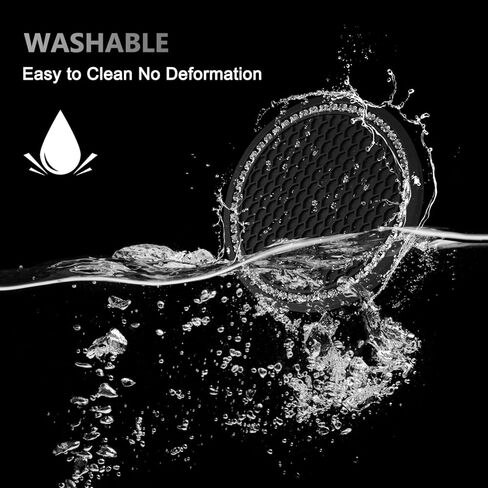 Ouzorp Car Cup Holder Coaster with Push Start Button Bling [4Pcs], Bling Crystal Rhinestone Car Interior Accessories (Silver) in Kuwait