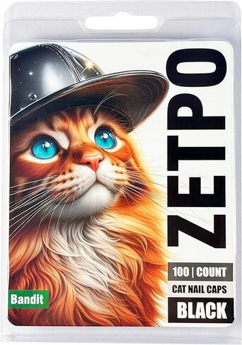 100 قطعة من أغطية مخالب أظافر القطط مع مواد لاصقة وأدوات تطبيق (XS، شفاف) in Kuwait