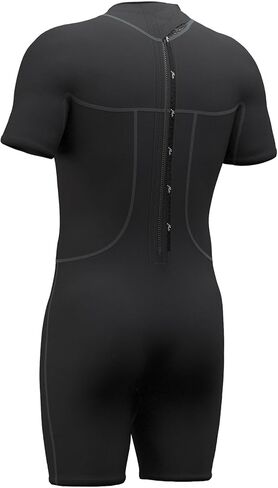 Hevto Shorty Wetsuit for Men 2mm Neoprene Short Sleeve Wet Suit for Surfing Diving Swimming Snorkeling SUP Water Sports in Kuwait