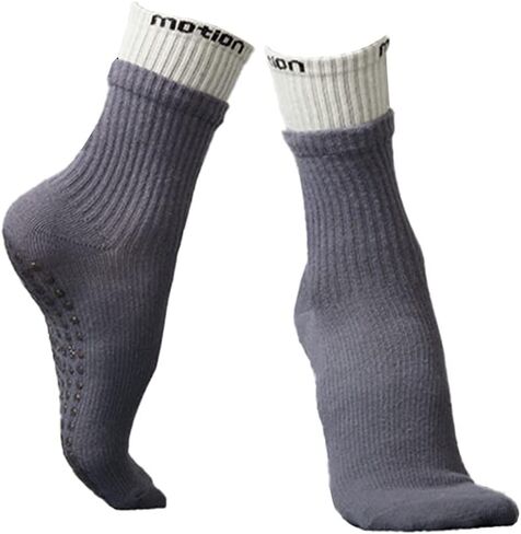 Yoga Socks For Women,Mid-Calf Socks,Non Slip Skid Socks,Ideal for Pilates,Pure Barre, Ballet,Dance1 Pair in Saudi Arabia