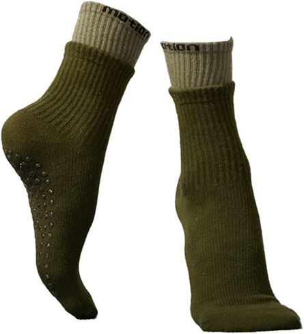 Yoga Socks For Women,Mid-Calf Socks,Non Slip Skid Socks,Ideal for Pilates,Pure Barre, Ballet,Dance1 Pair in Saudi Arabia