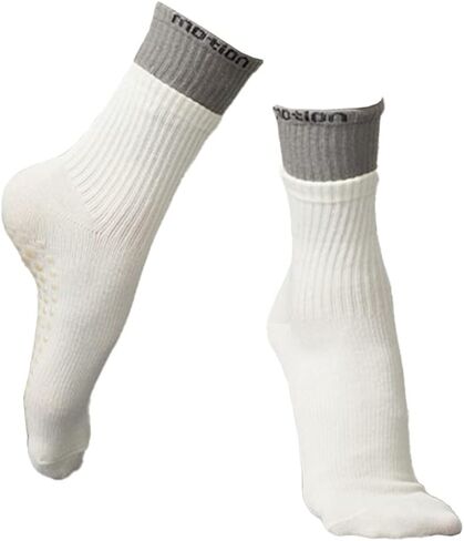 Yoga Socks For Women,Mid-Calf Socks,Non Slip Skid Socks,Ideal for Pilates,Pure Barre, Ballet,Dance1 Pair in Saudi Arabia