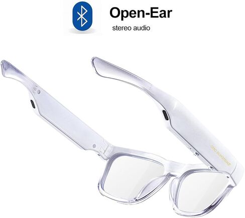 OhO Sunshnen Smart Glasses,128G MP3 Bluetooth Sunglasses with Open Ear Speaker,Indoor &Outdoor Sports,Transitional Bluelight Blocking Lens,Unisex in Kuwait
